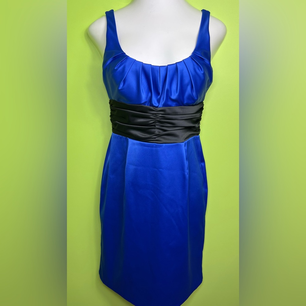 NW Collections Elegant Blue and Black Dress size M